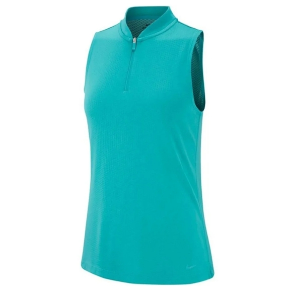 Nike Women's Dri-FIT Blade Sleeveless Polo Tank Golf Medium - Picture 1 of 5